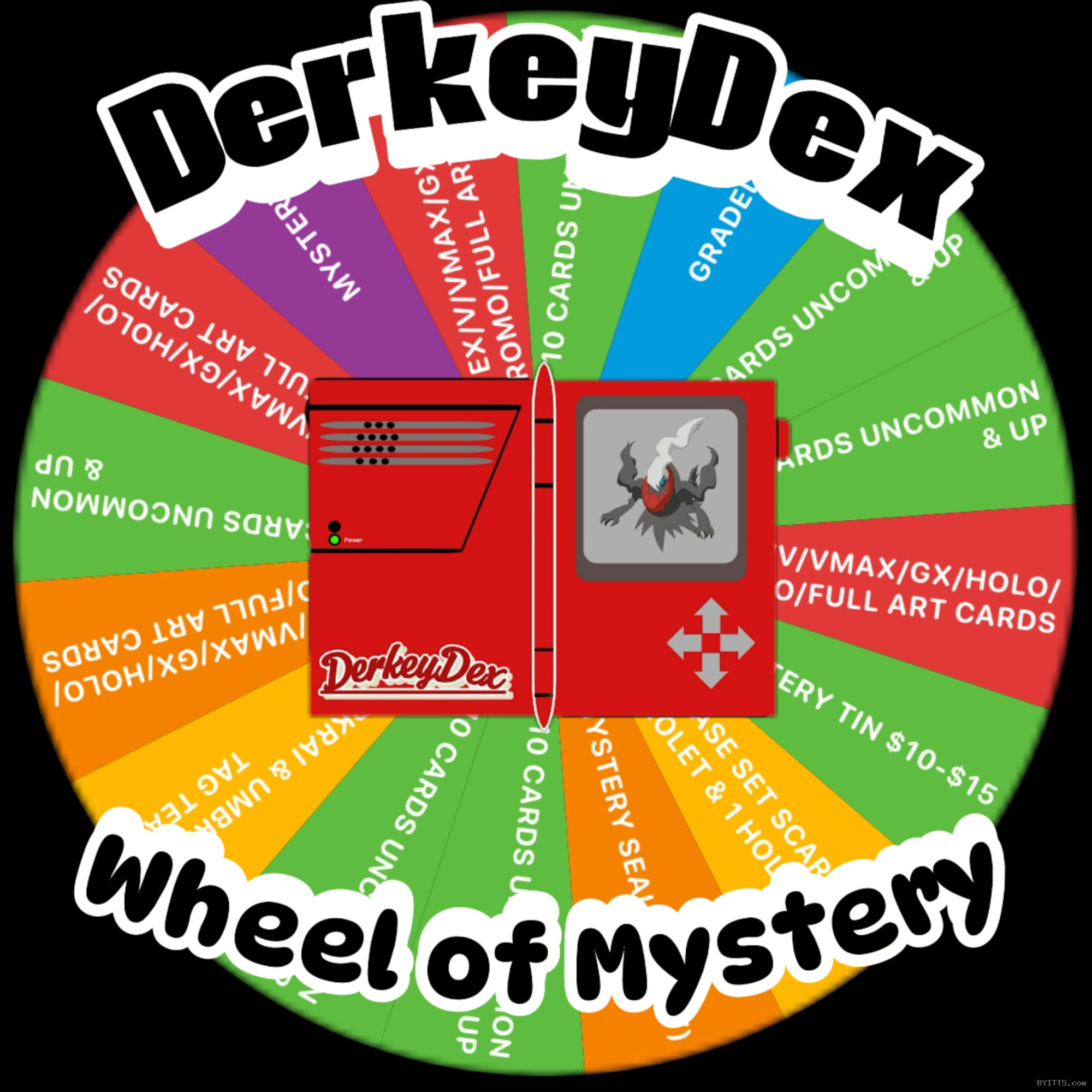 DerkeyDexs Wheel of Mystery! SEE DESCRIPTION 