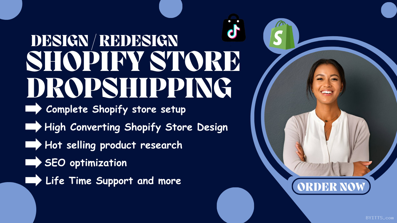 I will help you set up your shopify store or redesign it